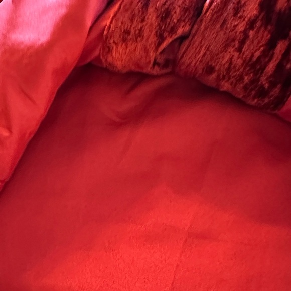 Coldwater Creek Vintage Red Velvet Floral Patchwork Jacket - Picture 10 of 11